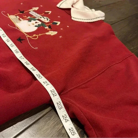 Vintage Snowman Snow Bird Winter Christmas Sweatshirt XL - Picture 7 of 8
